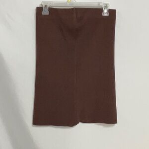 Olivaceous Chocolate Brown Pencil Skirt Split in Back Size Large